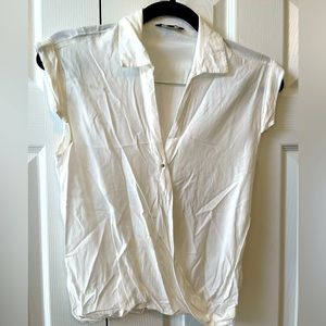 Cute Faux Wrap cropped Blouse